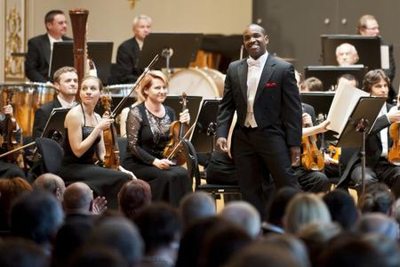 US opera singer Lawrence Brownlee during his 2012 concert in Bratislava.