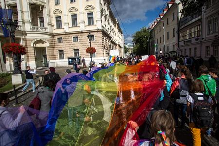 A Rainbow Pride festival in Bratislava.