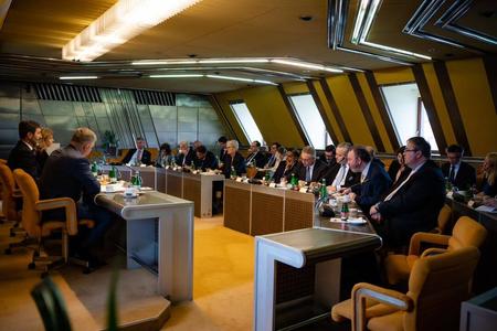 Ambassadors to Slovakia meet with Smer-SSD representatives on April 24, 2023.