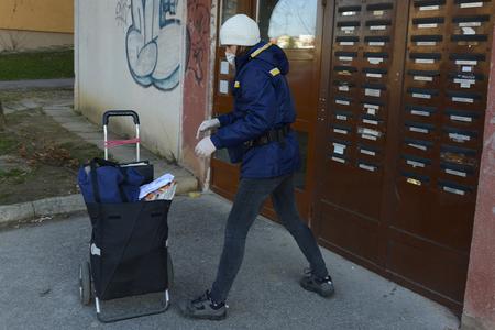 Postal service operator changes its delivery system due to national emergency