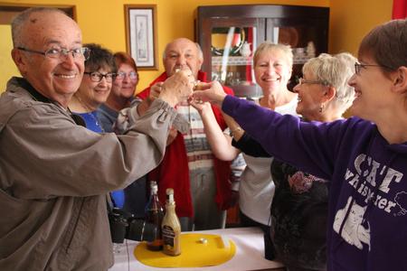 Linda Stanko (second from the right) and her aunt Susan (second from the left) visited Slovakia in May 2015 for the first time. 