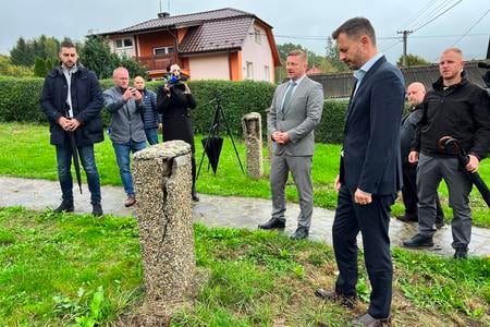 PM Eduard Heger at the WW1 military cemetery in the village of Ladomirová, eastern Slovakia.