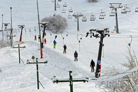The ski resort Paseky in the Vrátna Dolina valley, northern Slovakia, on December 10, 2021.