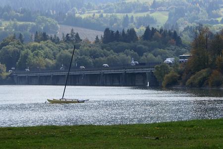 The Orava reservoir in the autumn. 
