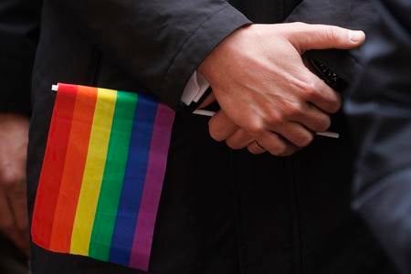 March in support of LGBT+ community in Bratislava on Friday, October 14, 2022.