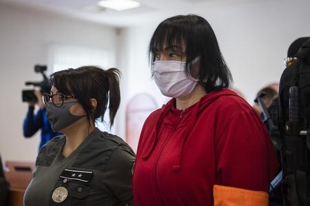 Alena Zsuzsová during the Ján Kuciak murder trial.