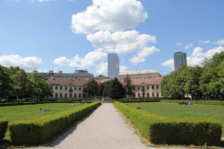 Soak up the sun and sip coffee in a garden in Bratislava's city centre