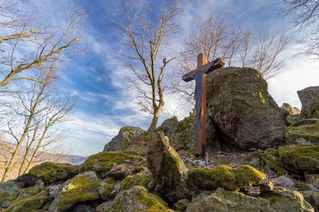 The Hulín hill outside the village of Brehy in central Slovakia.