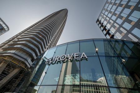 The Eurovea extension prepares for opening.