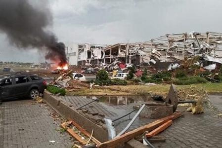 Vast damage after the supercell storm in southern Moravia. 