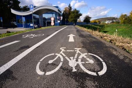 The opening of a new cycling route between Nitra and its borough of Dražovce on October 25, 2022.