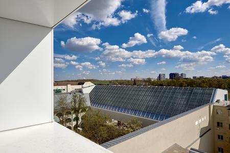The view from the roof of the Slovak National Gallery in Bratislava.