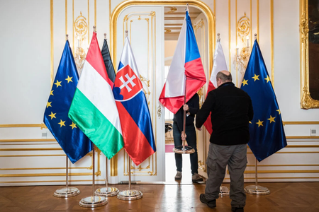 In Slovakia, the support for NATO and EU is dropping. 