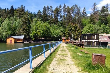 Lake Úhorná in Smolník, eastern Slovakia.