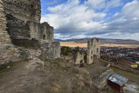 Divín Castle in the Lučenec district on February 23, 2022.  