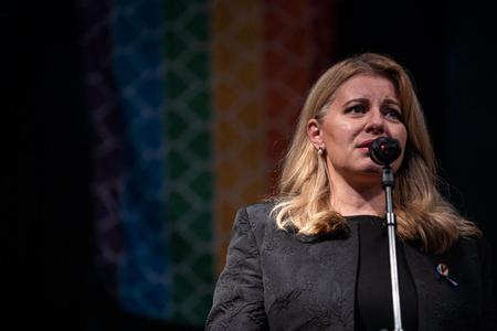 President Zuzana Čaputová during the White Crow awards ceremony.