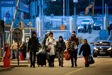 First Ukrainian refugees arrive in Slovakia in late February 2022 after Russia invaded Ukraine.