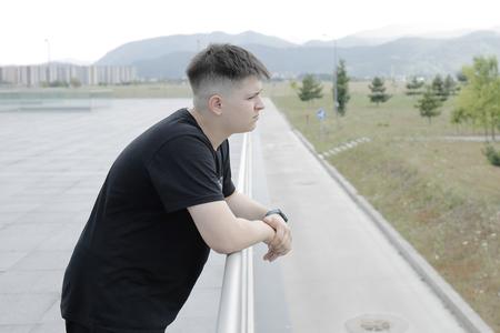 Alex, 15-year-old from Cherkasy, Ukraine. He had to flee the dangers of the war together with his mother and his younger brother.
