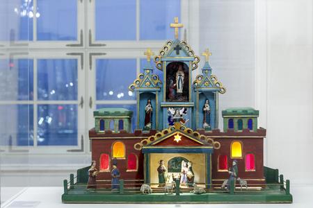 Exhibition of historical and folk Nativity scenes at Bratislava Castle. 