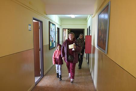 Біженці з України у гуртожитку Технічної середньої професійної школи в Кошицях, 3 березня 2022 року. 