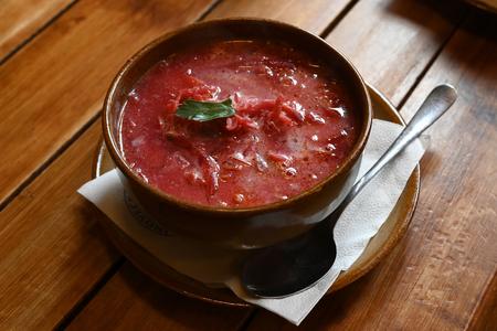 Borscht cooked by the refugees from Ukraine was served at the Inovecká chata chalet.
