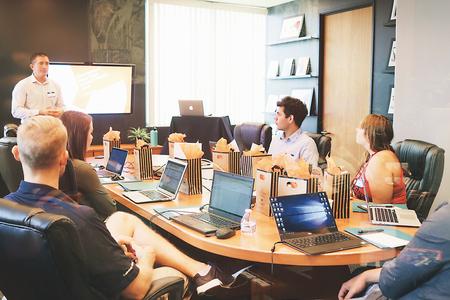 Many companies today operate hybrid working arrangements for employees, combining working from home with some time in the office.