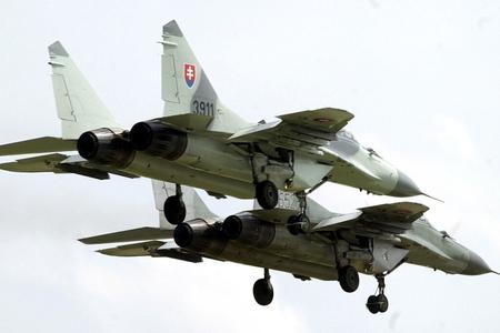 Slovakia's MiG-29 fighter jets. 