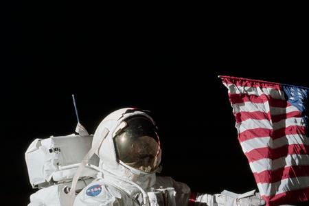 Eugene Cernan on the Moon.