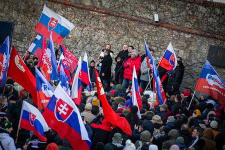 Protest of Republika against the defence agreement with the US