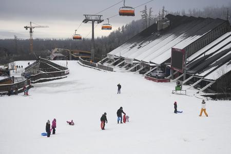 The ski resort in Tatranská Lomnica.