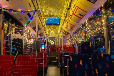 Christmas bus in Nitra.