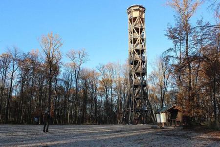 Nature enchants tourists day and night in this tower