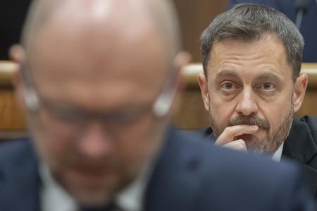 PM Eduard Heger as pictured in parliament on December 8, 2022.
