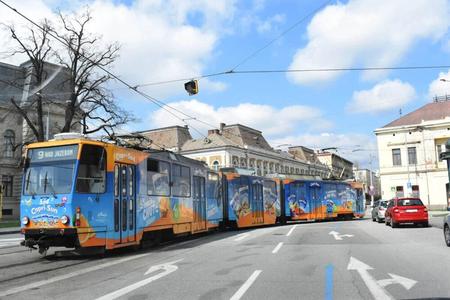 A tram in Košice.