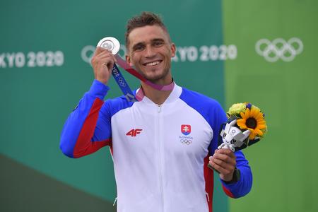 Jakub Grigar won the silver medal in men's slalom K-1 at the 2020 Summer Olympics in Tokyo.