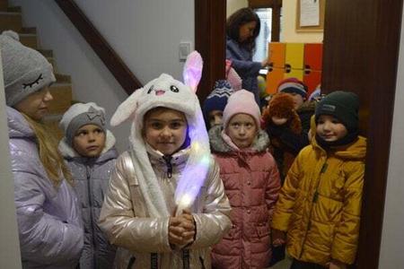 Ukrainian children in the Kolysočka kindergarten in Prešov.