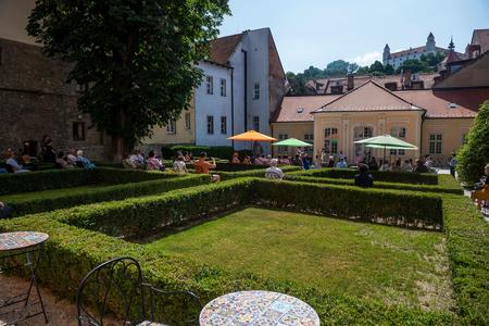 The Liszt Garden is part of the University Library Bratislava, and it serves as a summer reading venue to library patrons.
