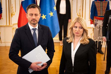 President Zuzana Čaputová received Eduard Heger's resignation as prime minister on December 16.
