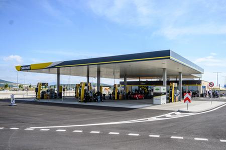 A new Slovnaft filling station near Nitra on June 17, 2022.