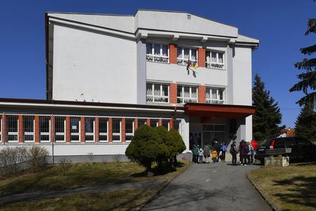 Ukrainian refugees at Taras Shevchenko Primary and Grammar School in Prešov