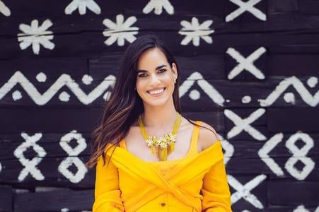 Jewellery maker and designer Petra Toth and her Cockerels of Čičmany collection.