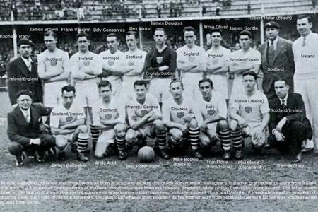 US soccer players in 1930.