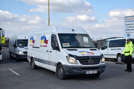 Martin Michlik volunteered at the border on March 10-12.