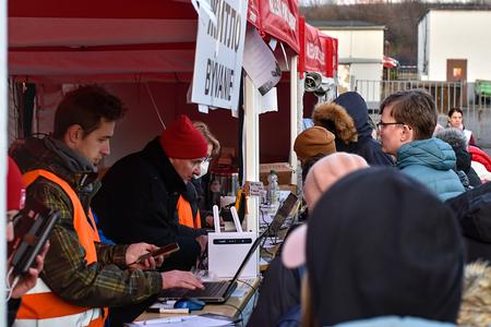 Martin Michlik volunteered at the border on March 10-12.