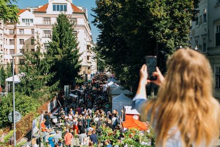 The Good market is a popular street festival in Bratislava. 