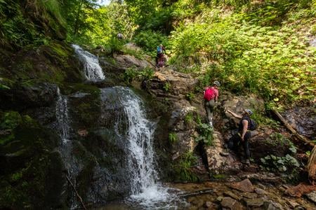 A via ferrata in the Martinské hole area, before the floods.