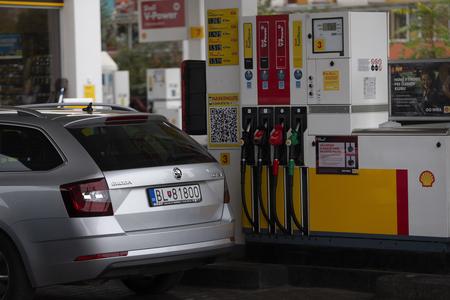A Shell filling station in Bratislava.