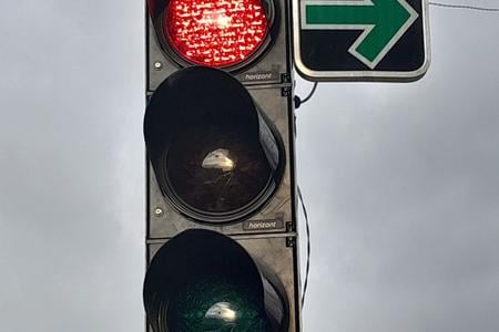 New metal sign has been installed at two crossroads near Bratislava.