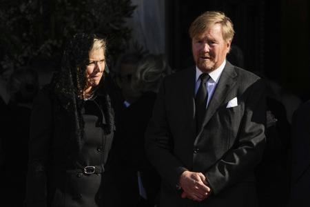 The King of the Netherlands Willem-Alexander (right) with Queen Máxima.