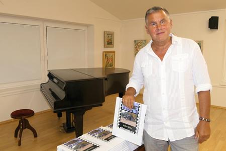 Film set maker Jozef Mičo during christening of his book The Passion Called Film last year.